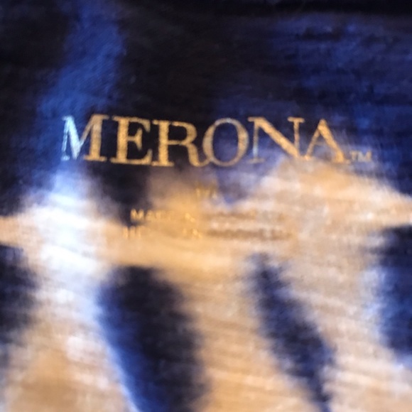Short sleeve V-neck tie-dyed shirt. MERONA - Picture 4 of 4